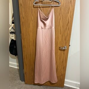 Light pink bridesmaids dress